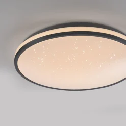 Discount Just Light LED Deckenleuchte Nachthimmel Schwarz 3000 K dimmbar