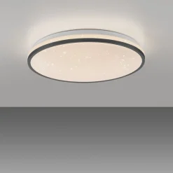 Discount Just Light LED Deckenleuchte Nachthimmel Schwarz 3000 K dimmbar
