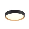 Outlet Just Light LED Deckenleuchte Schwarz Natur Ø40 cm 3400 lm dimmbar