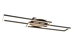 Trio Reality LED Deckenleuchte Schwarz Dimmer Fernbedienung 4500 lm* Flurlampen|Bürolampen