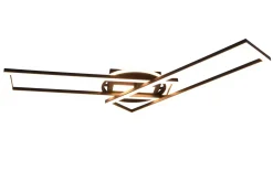 Trio Reality LED Deckenleuchte Schwarz Dimmer Fernbedienung 4500 lm* Flurlampen|Bürolampen