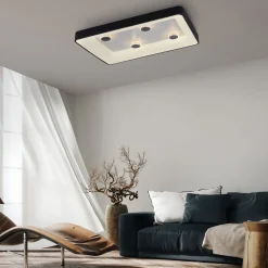 Best Just Light LED Deckenleuchte Schwarz 2700-5000 K 6295 lm dimmbar