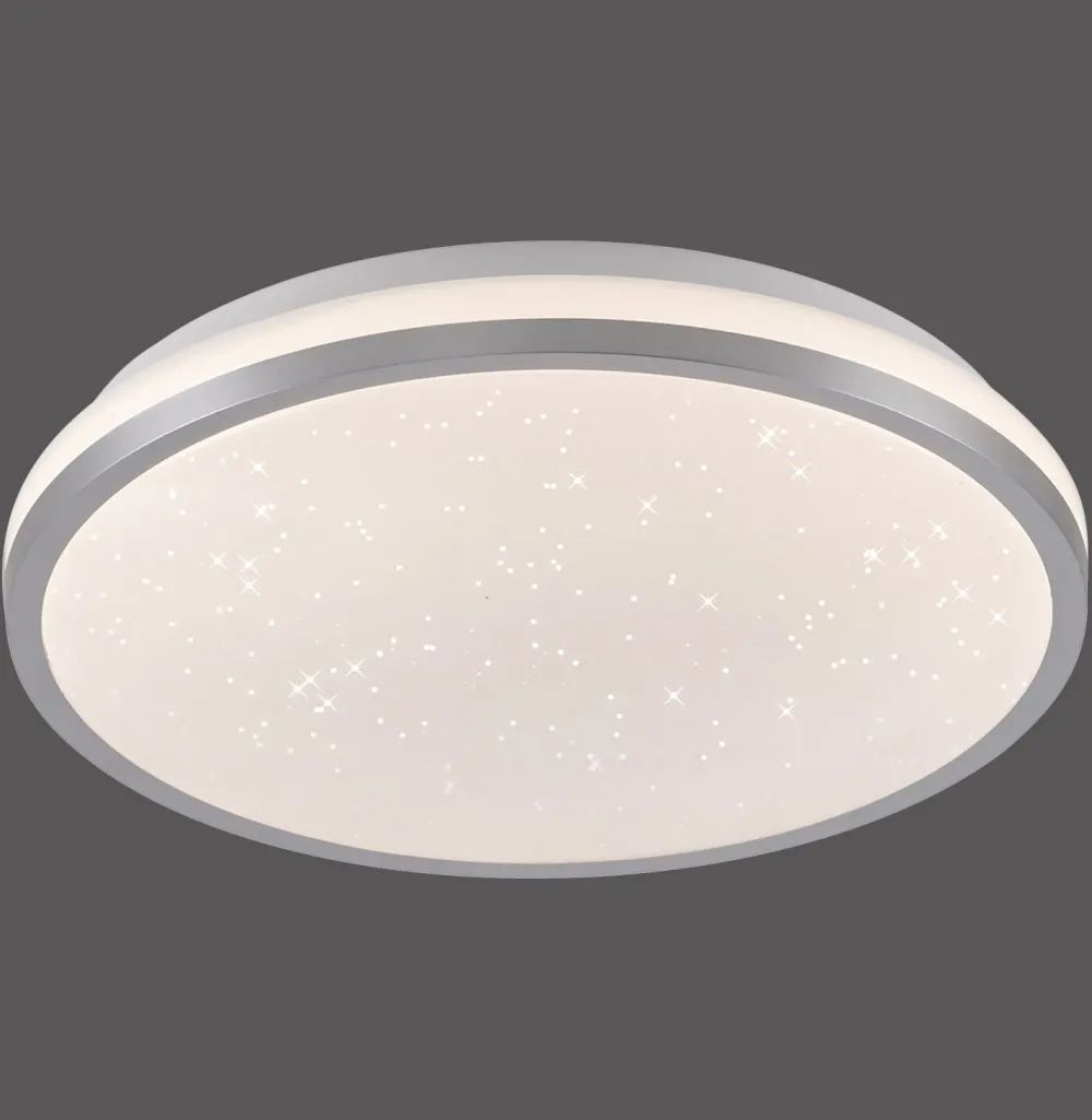 Just Light LED Deckenleuchte Sternenhimmel Silber 1380 lm dimmbar* Deckenleuchten|Flurlampen