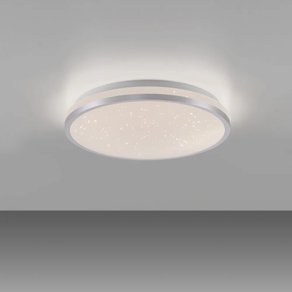 Just Light LED Deckenleuchte Sternenhimmel Silber 1380 lm dimmbar* Deckenleuchten|Flurlampen