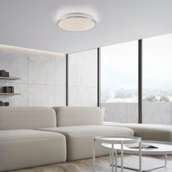 Just Light LED Deckenleuchte Sternenhimmel Silber 1380 lm dimmbar* Deckenleuchten|Flurlampen