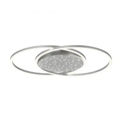 Discount Paul Neuhaus LED Deckenleuchte Sternenhimmel in Stahl 40 W dimmbar