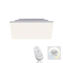 Outlet Just Light LED Deckenleuchte Weiß Dimmer 20 W Fernbedienung