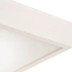 Sale Lamkur LED Deckenleuchte Weiß Holz eckig Wohnzimmer