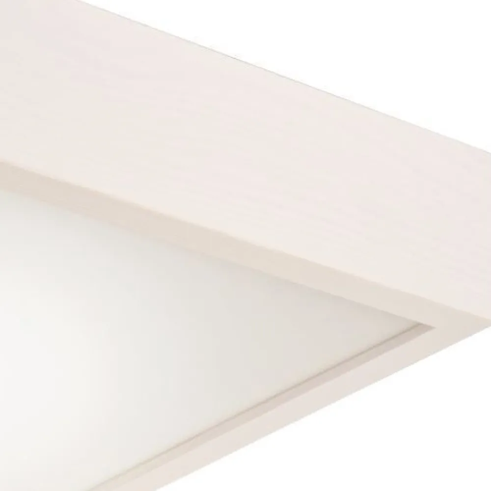 Sale Lamkur LED Deckenleuchte Weiß Holz eckig Wohnzimmer