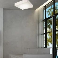 Sale Lamkur LED Deckenleuchte Weiß Holz eckig Wohnzimmer