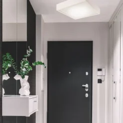 Sale Lamkur LED Deckenleuchte Weiß Holz eckig Wohnzimmer