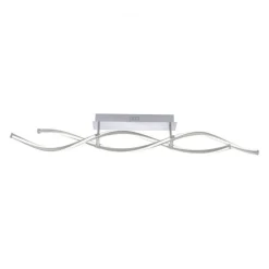 Best Paul Neuhaus LED Deckenleuchte Wellen 2-flammig dimmbar 35 W 107 cm