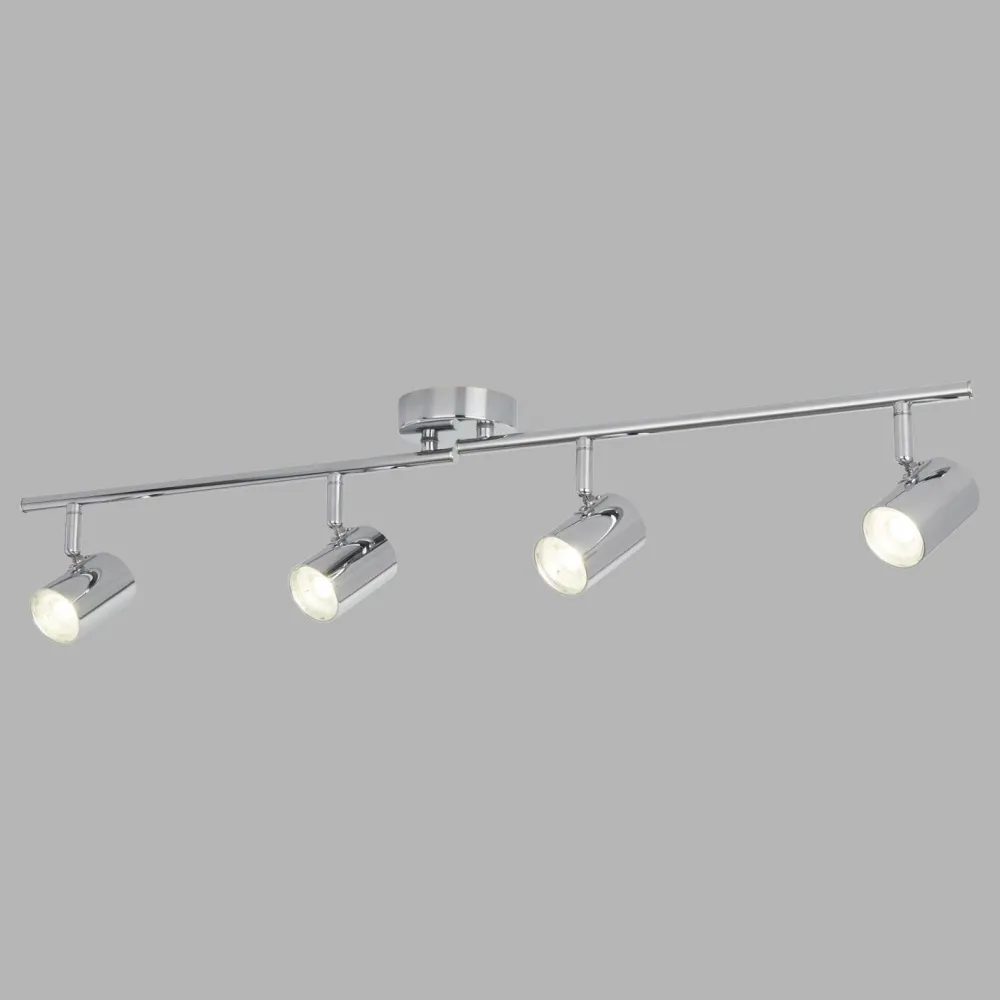 Searchlight LED Deckenstrahler Chrom 3000 K 1459 lm Metall* Glaslampen|Wohnzimmerlampen