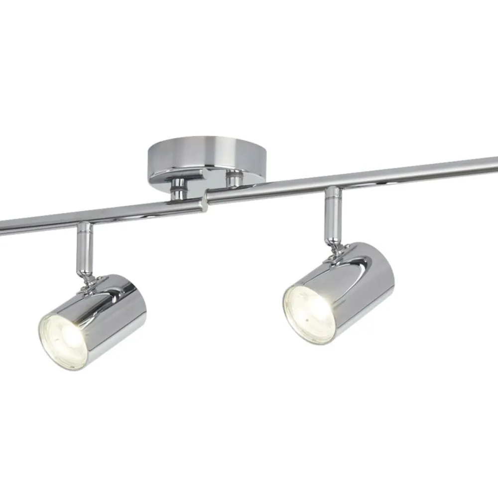 Searchlight LED Deckenstrahler Chrom 3000 K 1459 lm Metall* Glaslampen|Wohnzimmerlampen