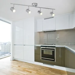 Searchlight LED Deckenstrahler Chrom 3000 K 1459 lm Metall* Glaslampen|Wohnzimmerlampen