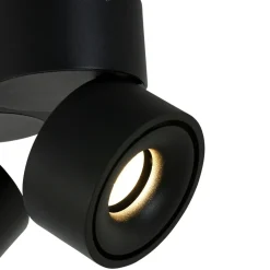 Discount Steinhauer LED Deckenstrahler Metall Schwarz L:16,1 cm 2-flammig