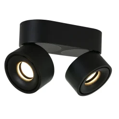 Discount Steinhauer LED Deckenstrahler Metall Schwarz L:16,1 cm 2-flammig