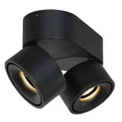 Discount Steinhauer LED Deckenstrahler Metall Schwarz L:16,1 cm 2-flammig