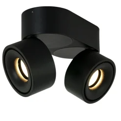 Discount Steinhauer LED Deckenstrahler Metall Schwarz L:16,1 cm 2-flammig