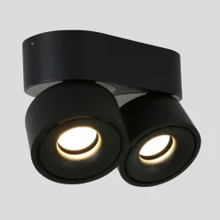 Discount Steinhauer LED Deckenstrahler Metall Schwarz L:16,1 cm 2-flammig