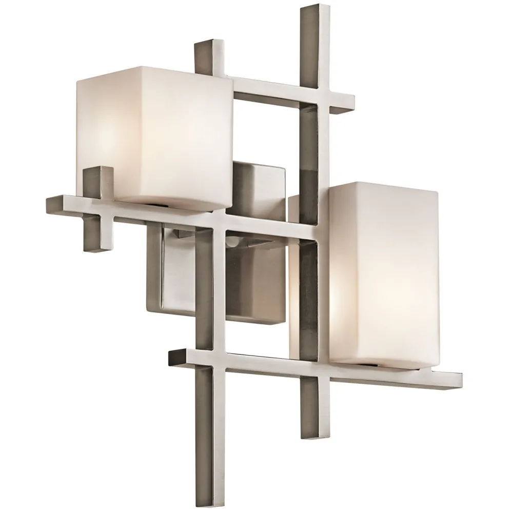 Elstead LED Designerleuchte Wand Glas Metall Modern Flur Hotel* Wandleuchten|Flurlampen