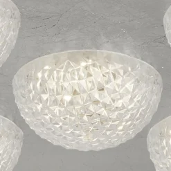 Searchlight LED Einbauspot in Silber Metall L:43 cm 6 W 5-flammig* Flurlampen|Bürolampen