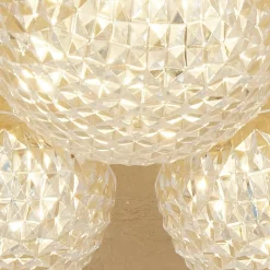 Sale Searchlight LED Einbaustrahler in Gold Metall Ø35 cm 6 W 3-flammig