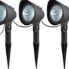 Easylight LED Gartenleuchte Erdspieß 4er Set Stecker Kabel Anthrazit