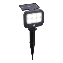 Searchlight LED Gartenleuchte Erdspieß Solar IP44 verstellbar Schwarz* Solarleuchten|Led Außenleuchten