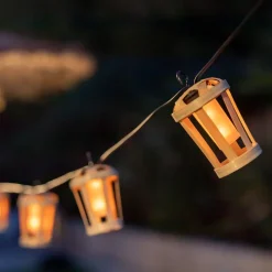 Discount Newgarden LED Girlande außen mit Stecker IP44 2000 K Bambus 5m