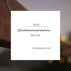 Newgarden LED Girlande außen Solar IP44 2100 K 100 cm lang* Außenlichterketten|Solarleuchten