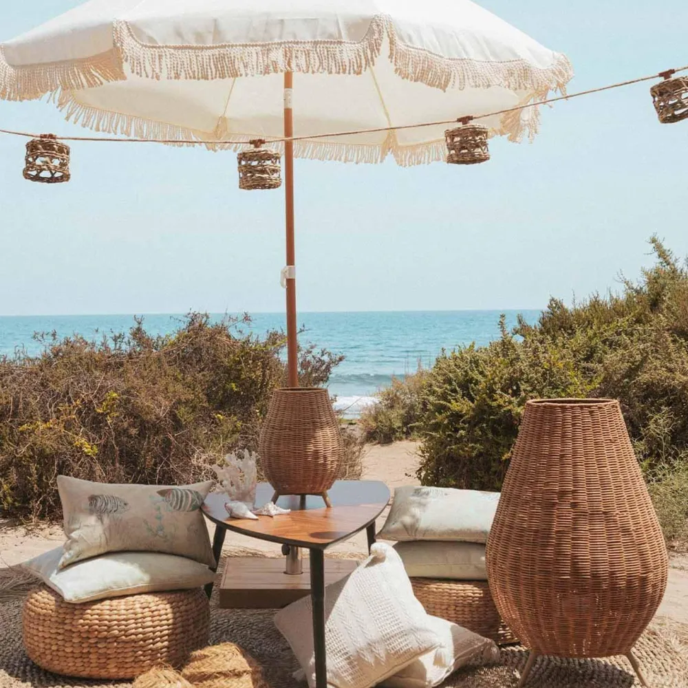 Online Newgarden LED Girlande Garten 5m lang IP44 Jute Seegras 2700 K