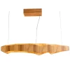 Elstead LED Hängelampe 100 cm lang Teak Holz Furnier 3000 K Modern* Hängelampen|Bürolampen