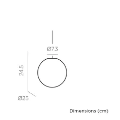 Newgarden LED Hängelampe außen kabellos Dimmer Farbwechsel Ø 25 cm IP54* Kugellampen|Hängeleuchten Außen