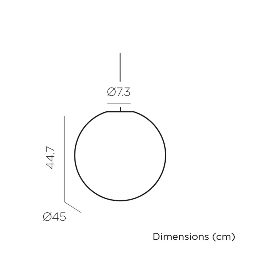 Hot Newgarden LED Hängelampe außen Kugel Ø 45 cm IP44 3000-6500 K Akku