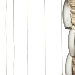 Searchlight LED Hängelampe Chrom Rauchgrau 3000 K 1705 lm Metall* Wohnzimmerlampen|Esszimmer Lampen