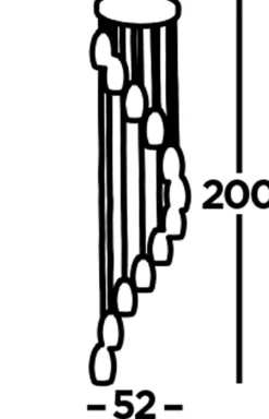 Searchlight LED Hängelampe Chrom Rauchgrau 3000 K 1705 lm Metall* Wohnzimmerlampen|Esszimmer Lampen