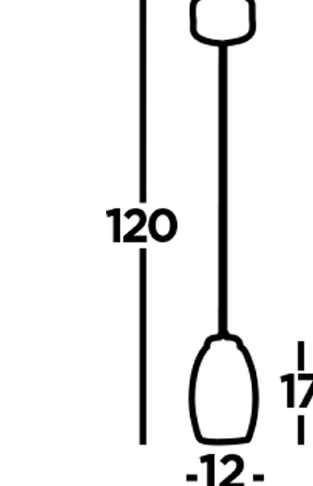 Searchlight LED Hängelampe Glas verstellbar Ø 11,5 cm 3000 K