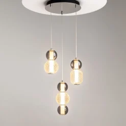 Sale Maytoni LED Hängelampe Metall Rauchglas 38 cm breit 4000 lm INA