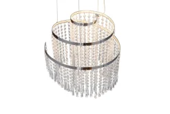 Trio Reality LED Hängelampe mit Fernbedienung dimmbar Chrom Acryl* Hängelampen|Wohnzimmerlampen