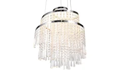 Trio Reality LED Hängelampe mit Fernbedienung dimmbar Chrom Acryl* Hängelampen|Wohnzimmerlampen