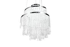 Trio Reality LED Hängelampe mit Fernbedienung dimmbar Chrom Acryl* Hängelampen|Wohnzimmerlampen