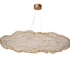 Best By Rydéns LED Hängelampe Modern 115 cm lang Draht Schirm in Gold