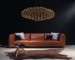 Best By Rydéns LED Hängelampe Modern 115 cm lang Draht Schirm in Gold