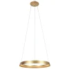 Steinhauer LED Hängelampe rund in Gold B:60 cm 50 W 2700 K elegant