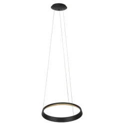 Discount Steinhauer LED Hängelampe rund Schwarz B:60 cm 50 W 2700 K elegant