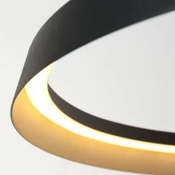 Discount Steinhauer LED Hängelampe rund Schwarz B:60 cm 50 W 2700 K elegant