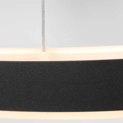 Steinhauer LED Hängelampe Schwarz Ø60 cm rund 42 W 2700 K stilvoll* Hängelampen|Led Lampen