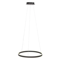 Steinhauer LED Hängelampe Schwarz Ø60 cm rund 42 W 2700 K stilvoll* Hängelampen|Led Lampen