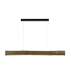 Outlet Spot Light LED Hängelampe Touch Dimmer Holz 3000K 115cm lang